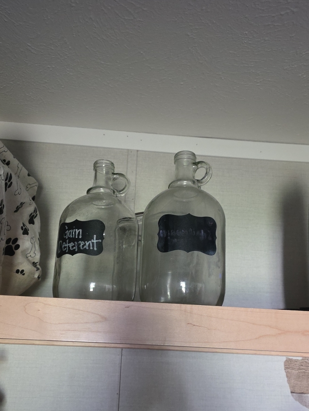 Clear Glass Chalk Label Jug - Set of 3